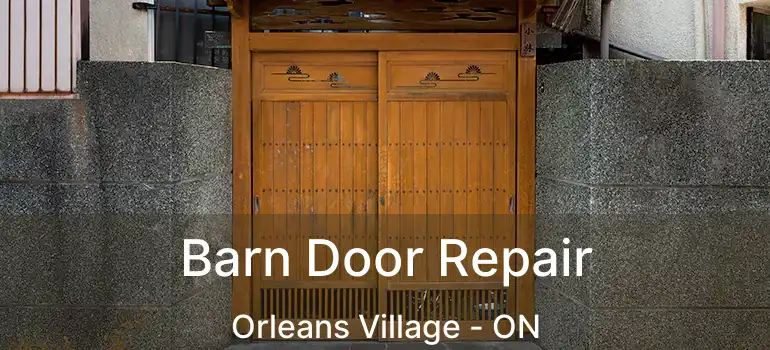  Barn Door Repair Orleans Village - ON