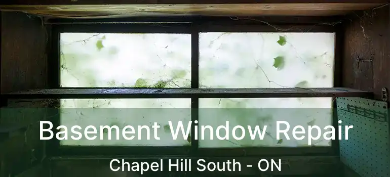  Basement Window Repair Chapel Hill South - ON
