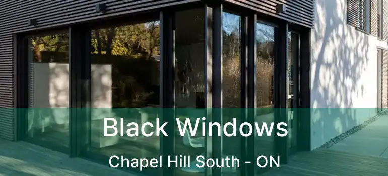  Black Windows Chapel Hill South - ON