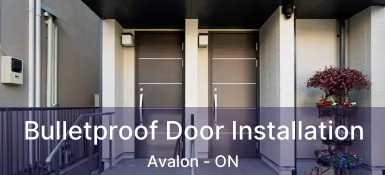  Bulletproof Door Installation Avalon - ON
