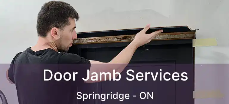  Door Jamb Services Springridge - ON
