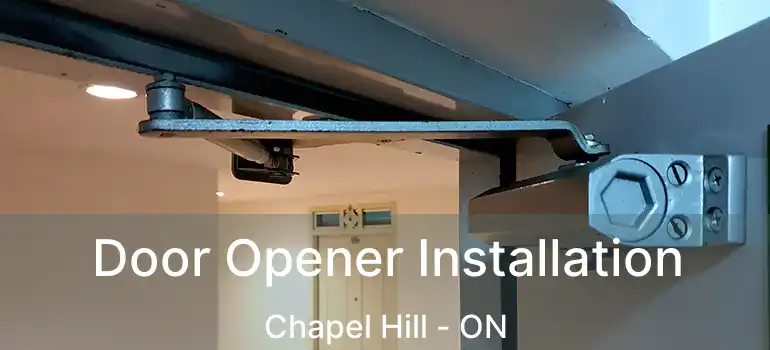 Door Opener Installation Chapel Hill - ON