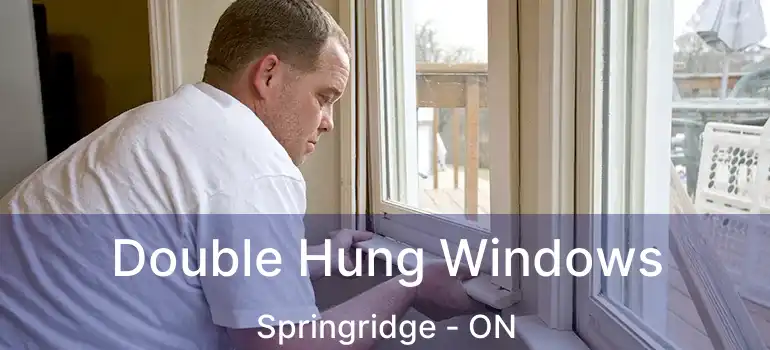  Double Hung Windows Springridge - ON