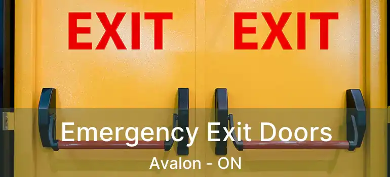  Emergency Exit Doors Avalon - ON
