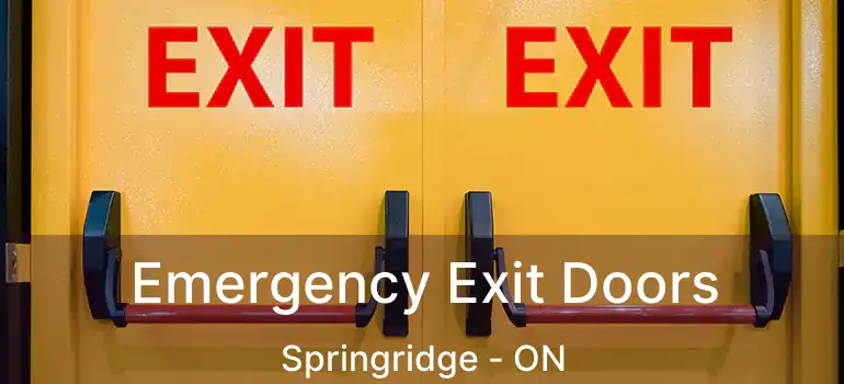  Emergency Exit Doors Springridge - ON