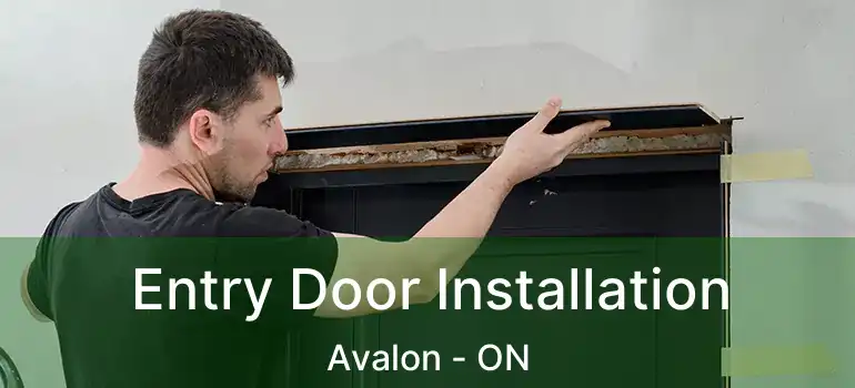  Entry Door Installation Avalon - ON