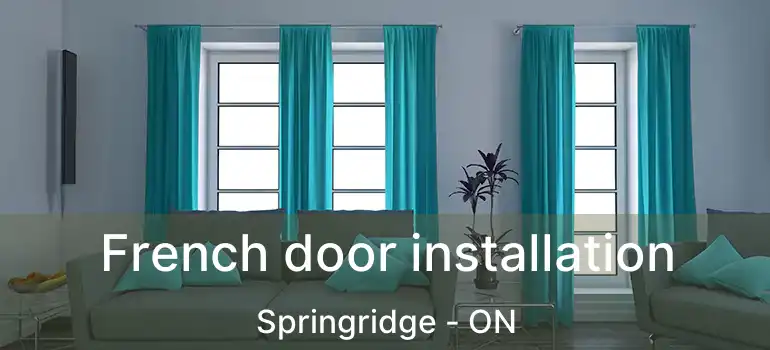  French door installation Springridge - ON