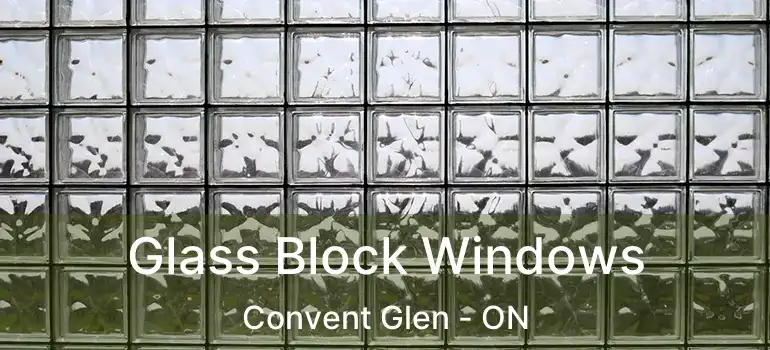 Glass Block Windows Convent Glen - ON