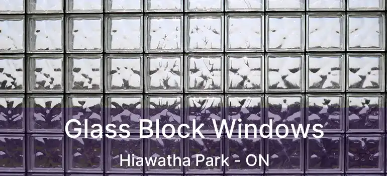  Glass Block Windows Hiawatha Park - ON