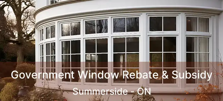  Government Window Rebate & Subsidy Summerside - ON