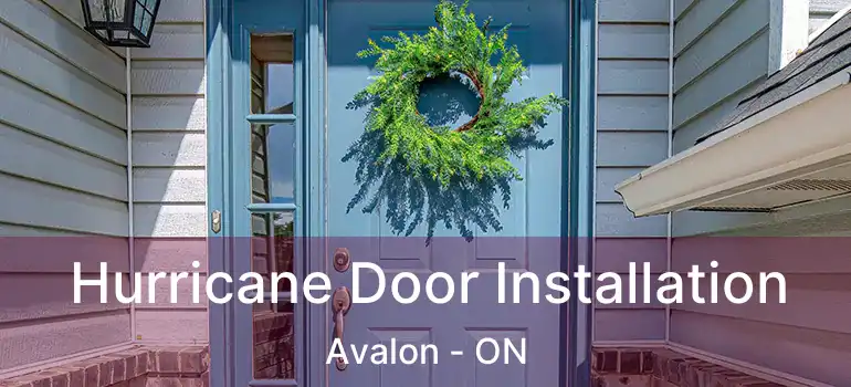  Hurricane Door Installation Avalon - ON