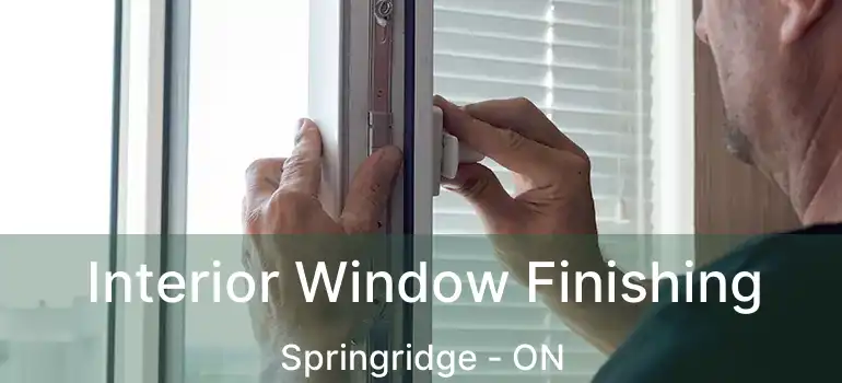  Interior Window Finishing Springridge - ON