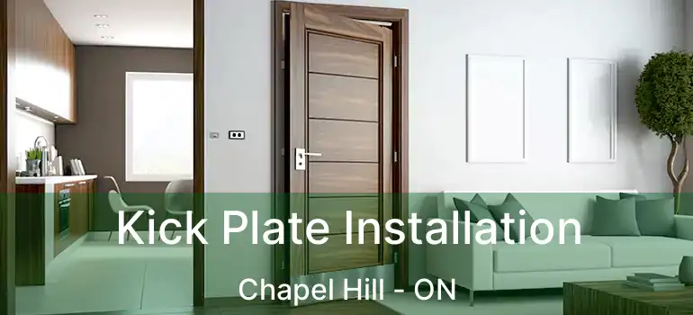  Kick Plate Installation Chapel Hill - ON