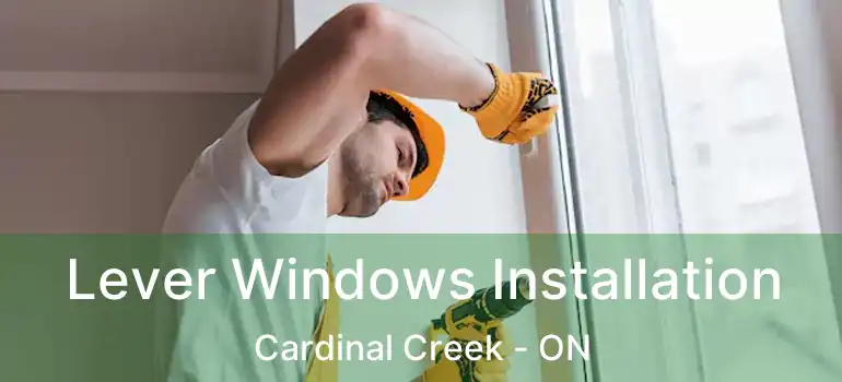  Lever Windows Installation Cardinal Creek - ON