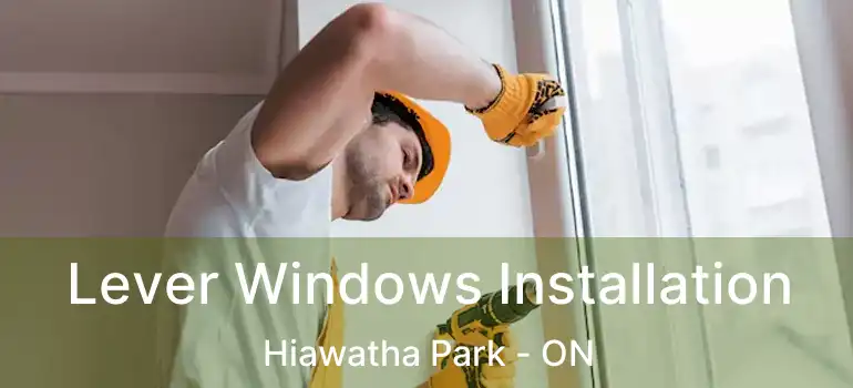  Lever Windows Installation Hiawatha Park - ON