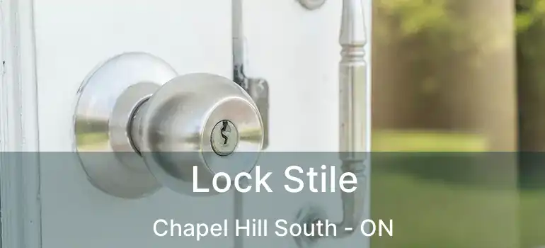  Lock Stile Chapel Hill South - ON