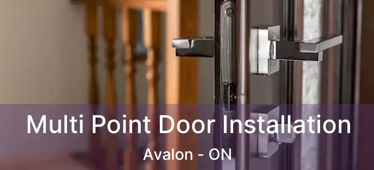  Multi Point Door Installation Avalon - ON