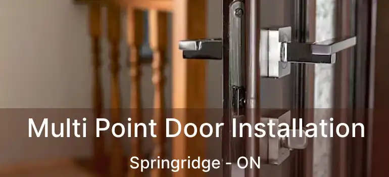  Multi Point Door Installation Springridge - ON