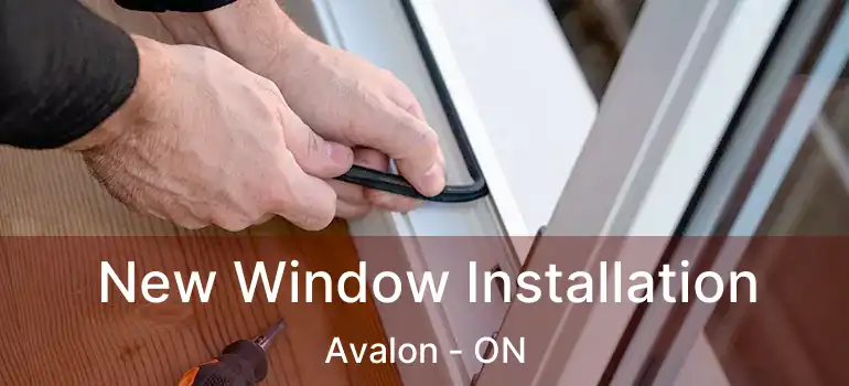  New Window Installation Avalon - ON