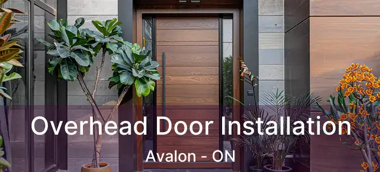  Overhead Door Installation Avalon - ON
