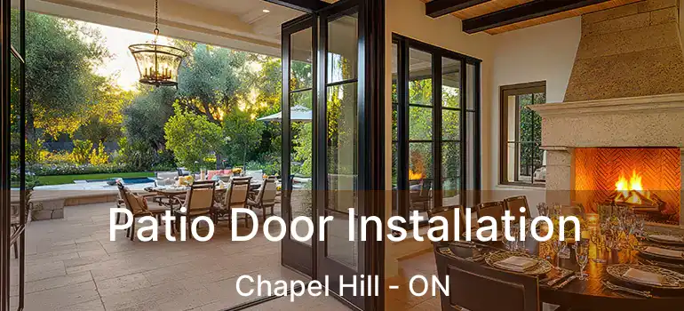  Patio Door Installation Chapel Hill - ON