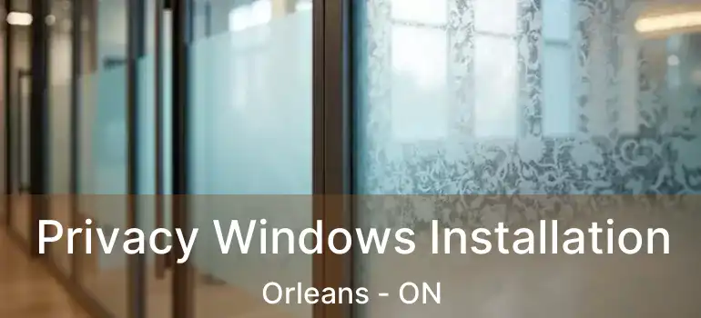  Privacy Windows Installation Orleans - ON