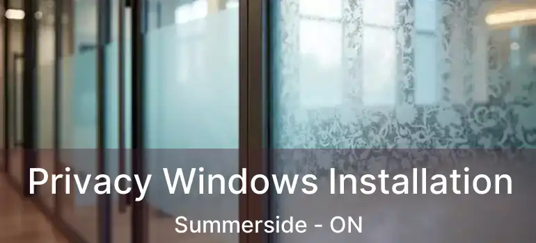  Privacy Windows Installation Summerside - ON