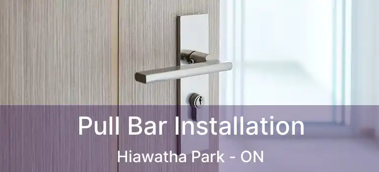 Pull Bar Installation Hiawatha Park - ON