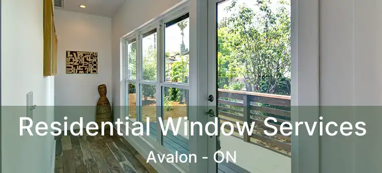  Residential Window Services Avalon - ON