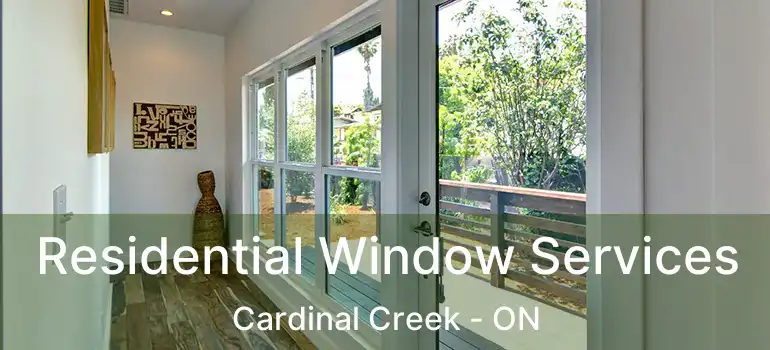  Residential Window Services Cardinal Creek - ON