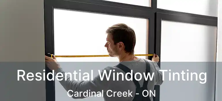  Residential Window Tinting Cardinal Creek - ON
