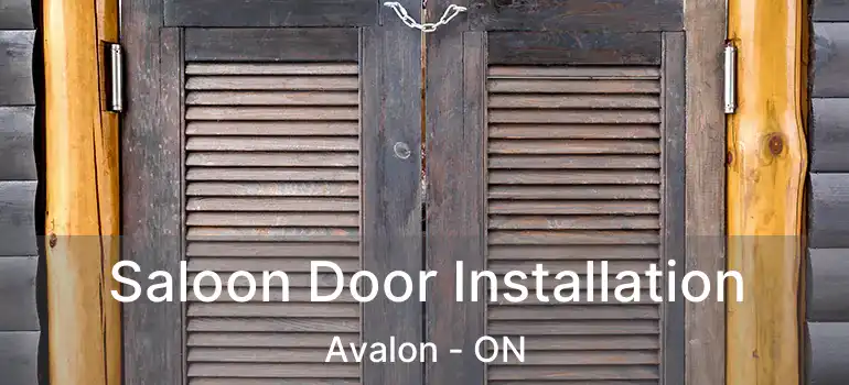  Saloon Door Installation Avalon - ON