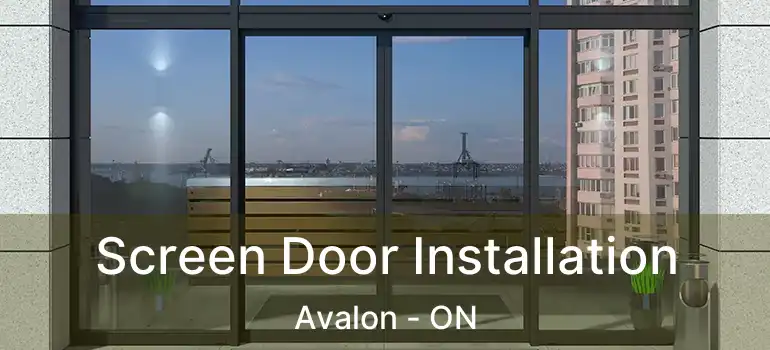  Screen Door Installation Avalon - ON