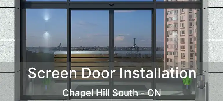  Screen Door Installation Chapel Hill South - ON