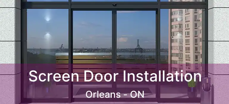  Screen Door Installation Orleans - ON