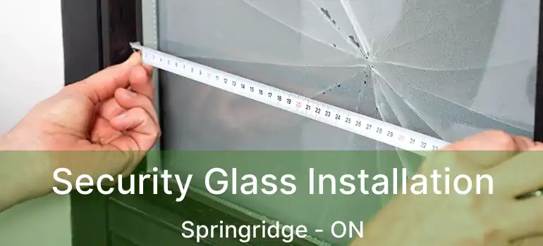  Security Glass Installation Springridge - ON