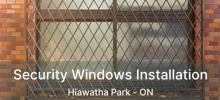  Security Windows Installation Hiawatha Park - ON