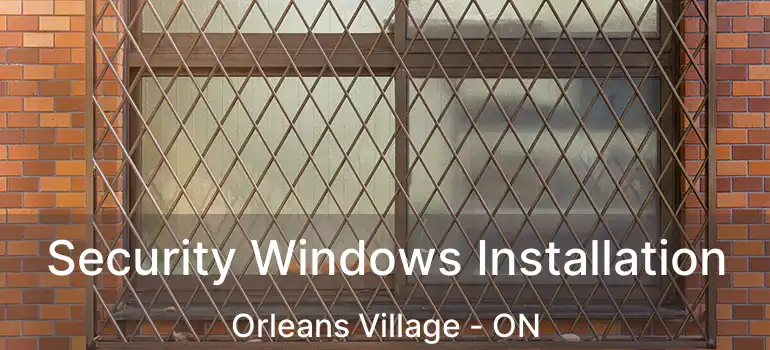  Security Windows Installation Orleans Village - ON