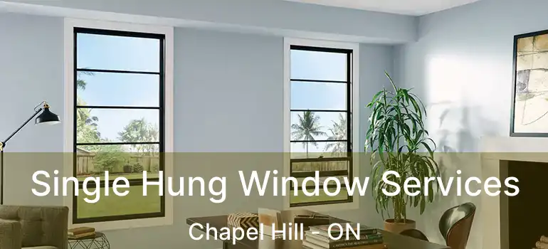  Single Hung Window Services Chapel Hill - ON