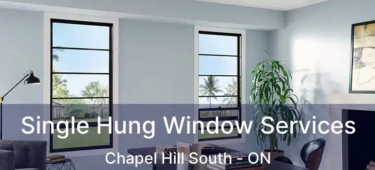  Single Hung Window Services Chapel Hill South - ON