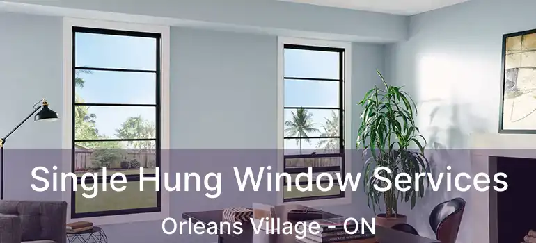  Single Hung Window Services Orleans Village - ON