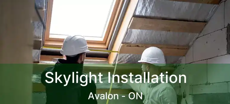  Skylight Installation Avalon - ON