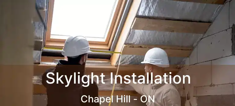  Skylight Installation Chapel Hill - ON