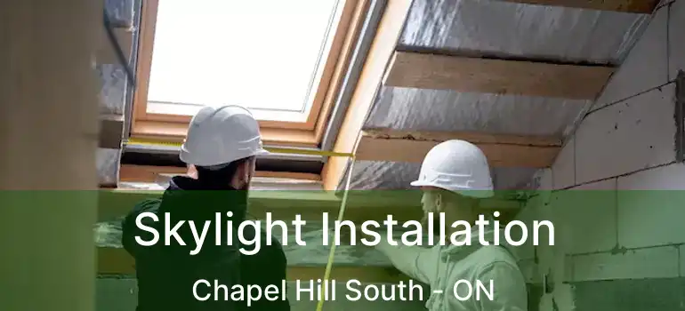  Skylight Installation Chapel Hill South - ON