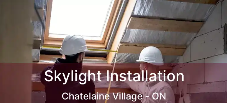  Skylight Installation Chatelaine Village - ON