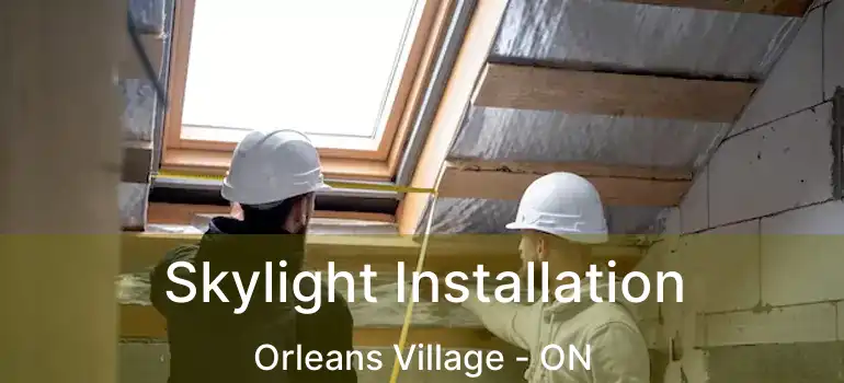  Skylight Installation Orleans Village - ON