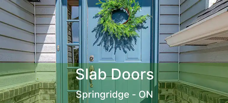  Slab Doors Springridge - ON