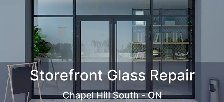  Storefront Glass Repair Chapel Hill South - ON
