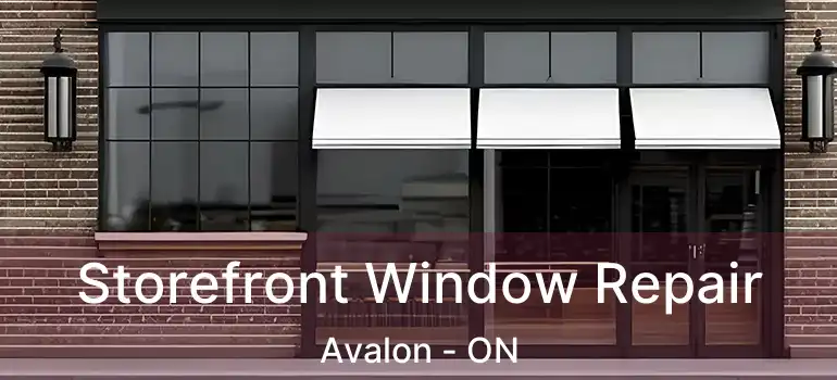  Storefront Window Repair Avalon - ON