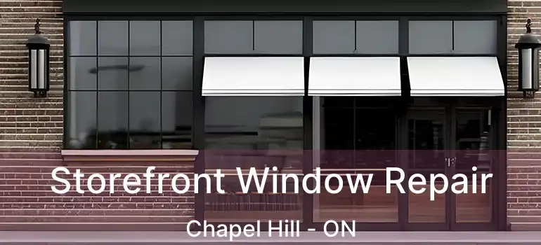  Storefront Window Repair Chapel Hill - ON